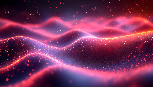 Abstract Pink Background with Smooth Gradient Waves, Soft Pastel Texture, Elegant Luxury Design and Modern Digital Aesthetic