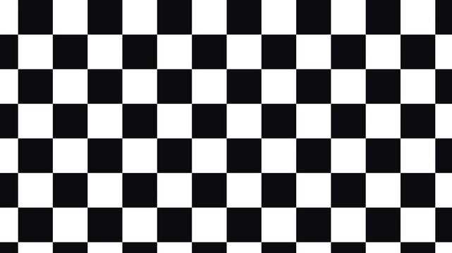 Checkerboard pattern features a repeating grid of alternating black and white squares for a classic graphic design element.