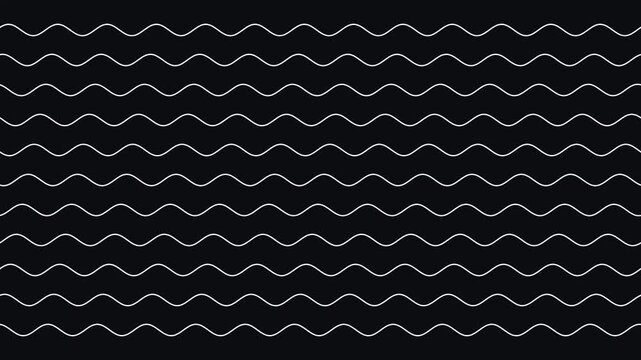 Waves create a repeating linear texture across a dark charcoal backdrop.