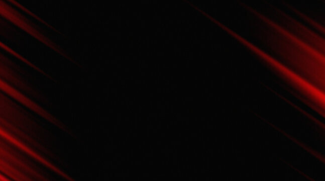 Dark Red Neon Light Streak Background with Diagonal Blur Lines