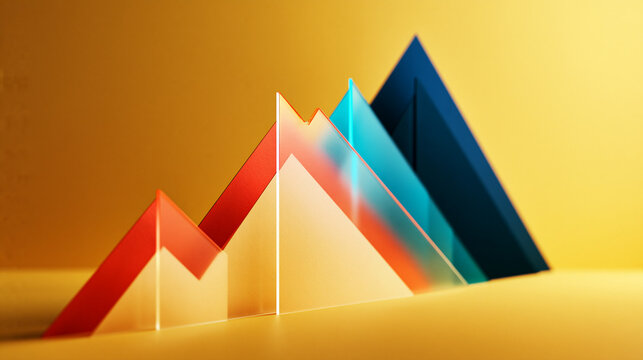 Financial Graph Representing Business Growth and Data Analytics