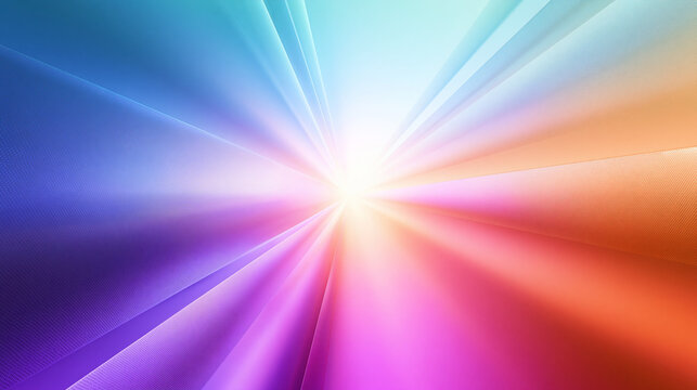 Colorful Abstract Light Burst with Dynamic Speed Lines Background