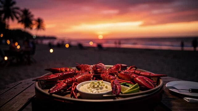 Crawfish Feast by Sunset Shore.