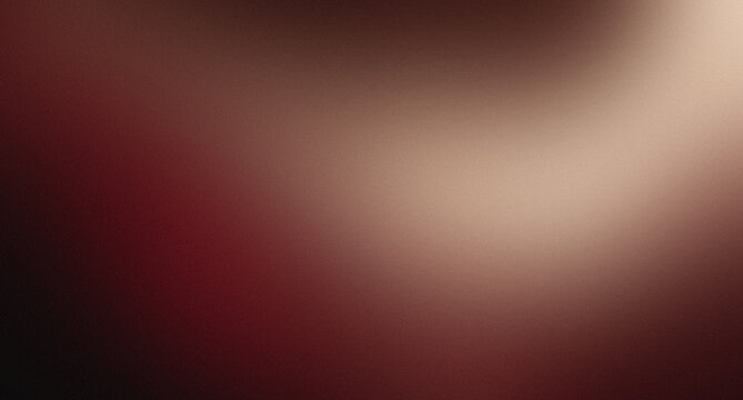 Abstract dark luxury background with glowing champagne gold light beam diagonal gradient deep burgundy wine red shadow and vintage grainy noise texture