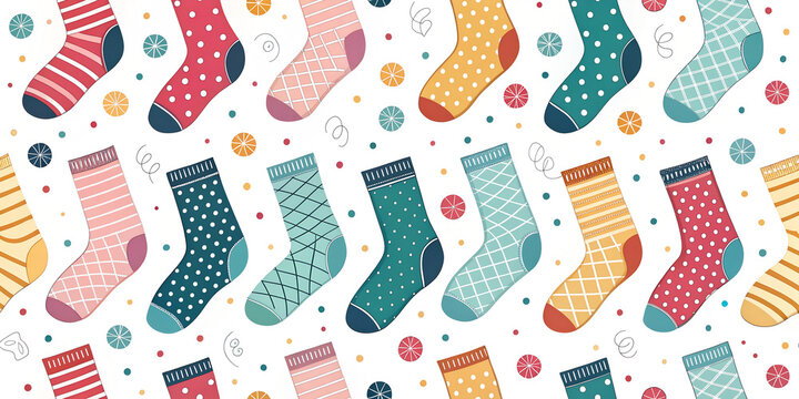 socks seamless pattern