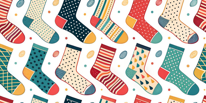socks seamless pattern