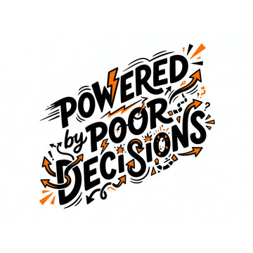 Typography for t-shirt and anything anything with bold lettering and graphic elements
