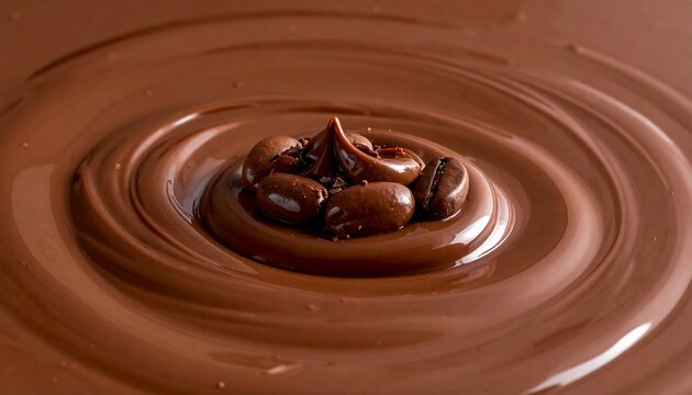 Close up of a chocolate dessert in a glass dish.