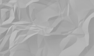 Fototapeta premium Abstract of crumpled white paper texture with soft shadows