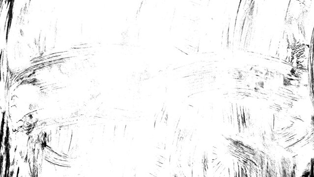 Black brush strokes overlay on transparent background, grunge texture.