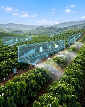 AI Controlled Smart Irrigation in Coffee Plantation.
