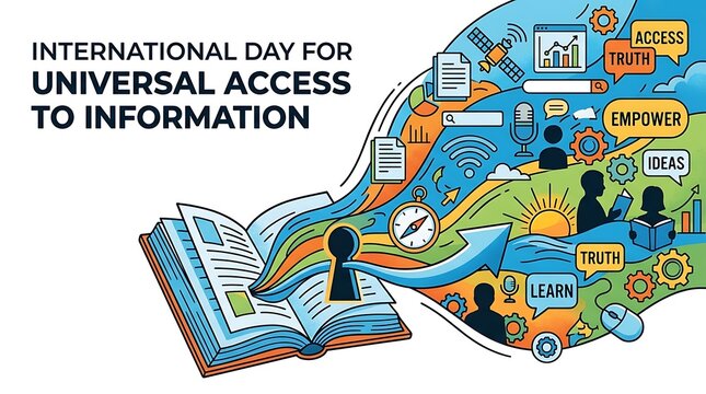 International day for universal access to information concept banner