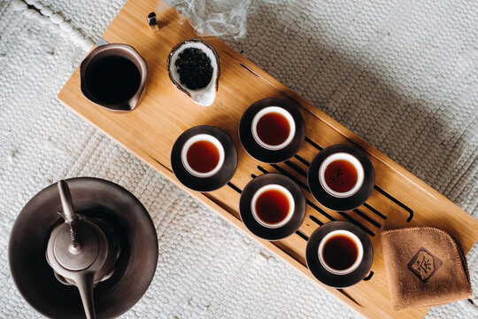 Preparing for a tea ceremony with a large company