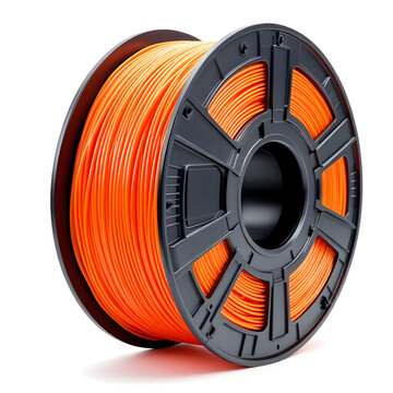 3D printing filament spool variant 1, isolated on pure white background