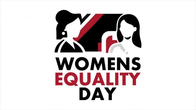 womens equality day card typography