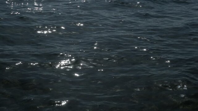 Waves in the sea, slow motion