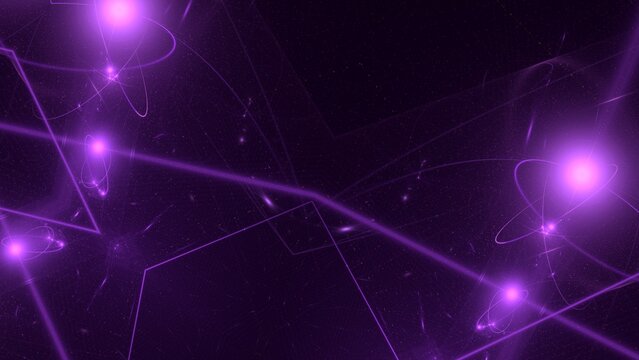 purple cosmic web - glowing star clusters, deep space background, digital art, futuristic design, galaxy connection, technology, science, research