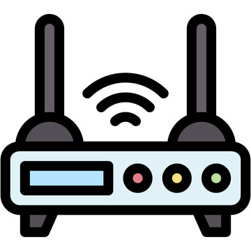 Wifi router Icon - Vector Graphic Design