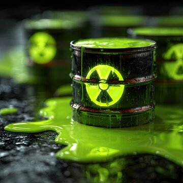 Radioactive Waste Barrel Spill