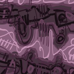 Abstract image for printing. Picture for modern interiors. The picture is painted by hand on a tablet. © neurostructure