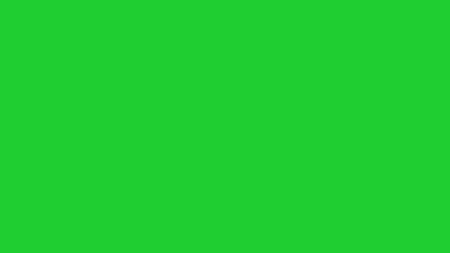 transition dissolve toy building block puzzle pieces pattern isolated on green screen background