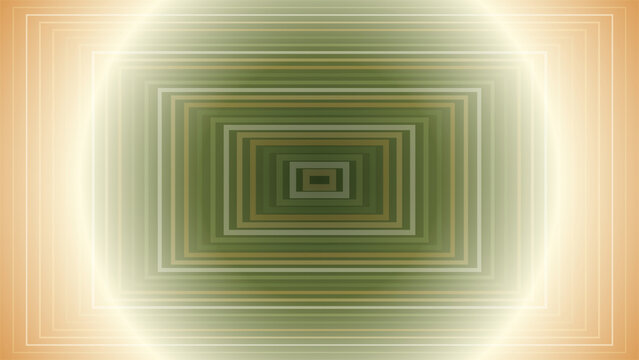 Abstract background featuring tunnel effect with soft green and orange gradient layers creating depth motion.