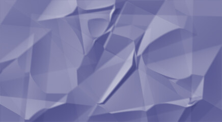 Fototapeta premium Abstract background with crumpled paper texture in light purple color geometric low poly pattern for modern design, wallpaper, or digital art backdrop