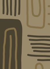 Abstract image for printing. Picture for modern interiors. The picture is painted by hand on a tablet. © neurostructure
