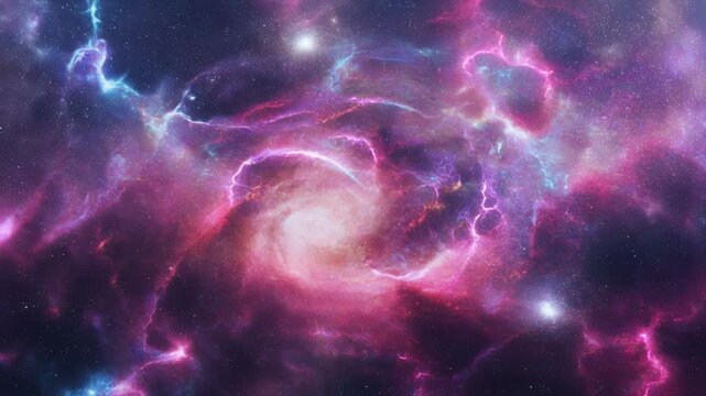 psychedelic abstract swirling smoke patterns in pink and blue