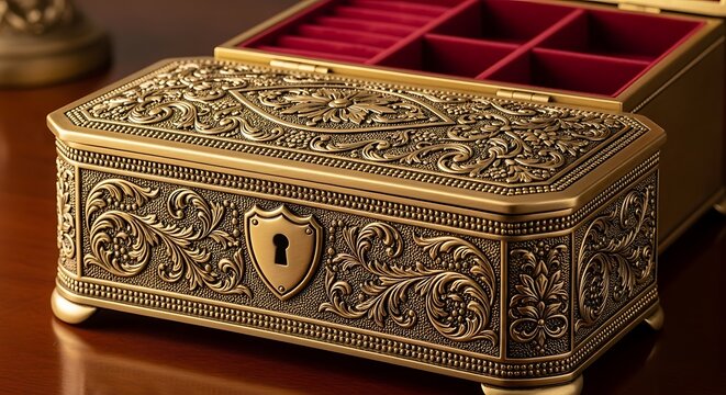 treasure chest isolated on white