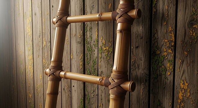 hand holding a bamboo