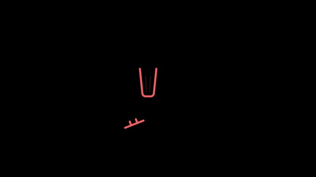 Minimalist trash can animation, digital delete symbol for user interface 4k remove