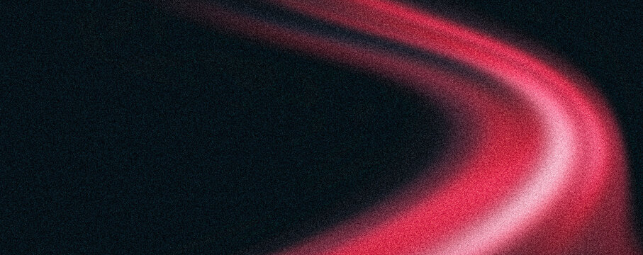 Black red background, grain texture vibrant fluid glowing shape on dark backdrop, vibrant red neon wave, noise texture website header, cyber tech poster, digital wallpaper, dynamic banner design