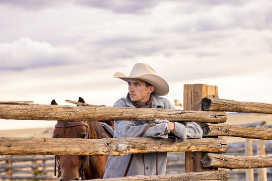 Wyoming Cowboy Horse Ranch scenic