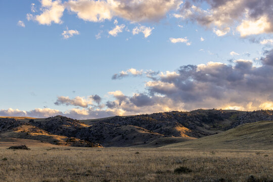 sunrise in the Wyoming mountains