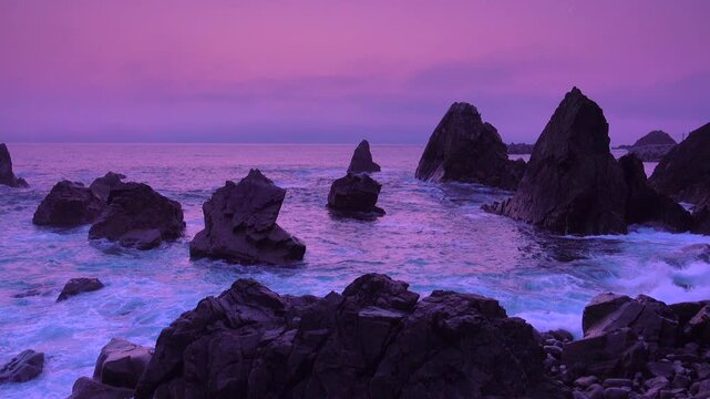 小袖海岸の朝