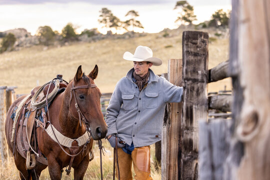 Wyoming Cowboy Horse Ranch scenic