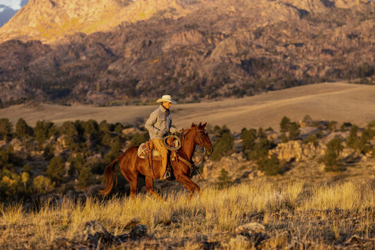 Wyoming Cowboy Horse Ranch scenic