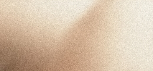 Obraz premium Brown beige grainy gradient background, smooth noisy website header, landing page, poster backdrop or grain texture banner design