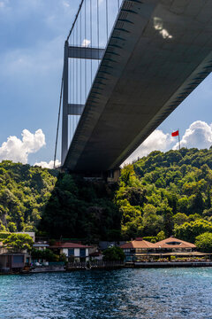 Fatih Sultan Mehmet Bridge. Istanbul, Turkey. Beautiful Istanbul bosphorus landscape.