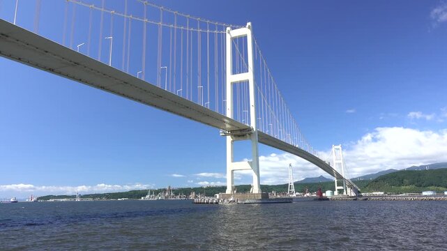 室蘭港と白鳥大橋