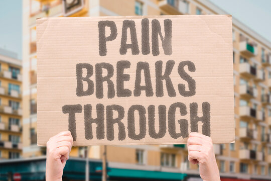 "Pain Breaks Through" Describe breakthrough pain despite scheduled analgesia. BREAKTHROUGH. ANALGESIA. RESCUE. SEVERE. FLARE.