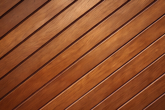 Walnut brown diagonal wood panels with natural grain texture