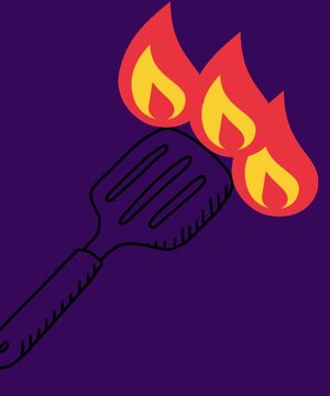 heated spatula