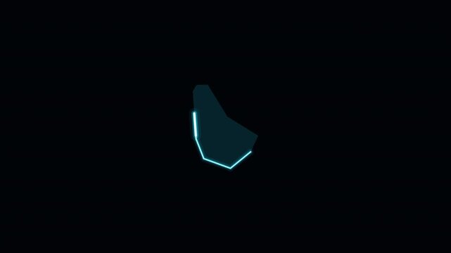 Barbados Highlighted on World Map with Glowing Zoom Animation