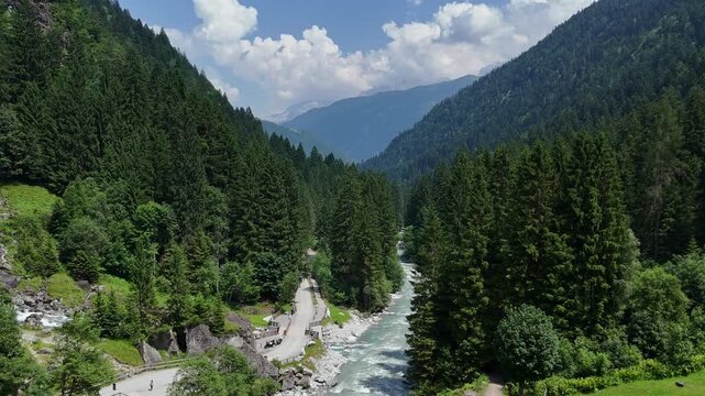 The Sarca river in the Italian Dolomites