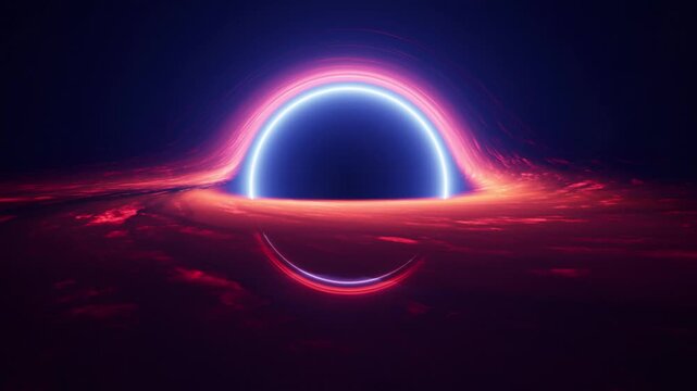 Black Hole With an Accretion Disk Spinning in Deep Space at Light Speed Loop