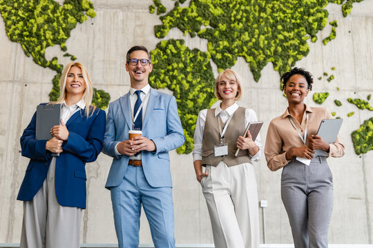 Group of diverse professionals in office setting