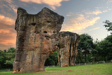 Mor Hin Khao, the stone henge of Thailand at Chaiyaphum province © nopporn