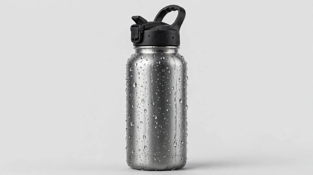 Garrafa de inox com gotas